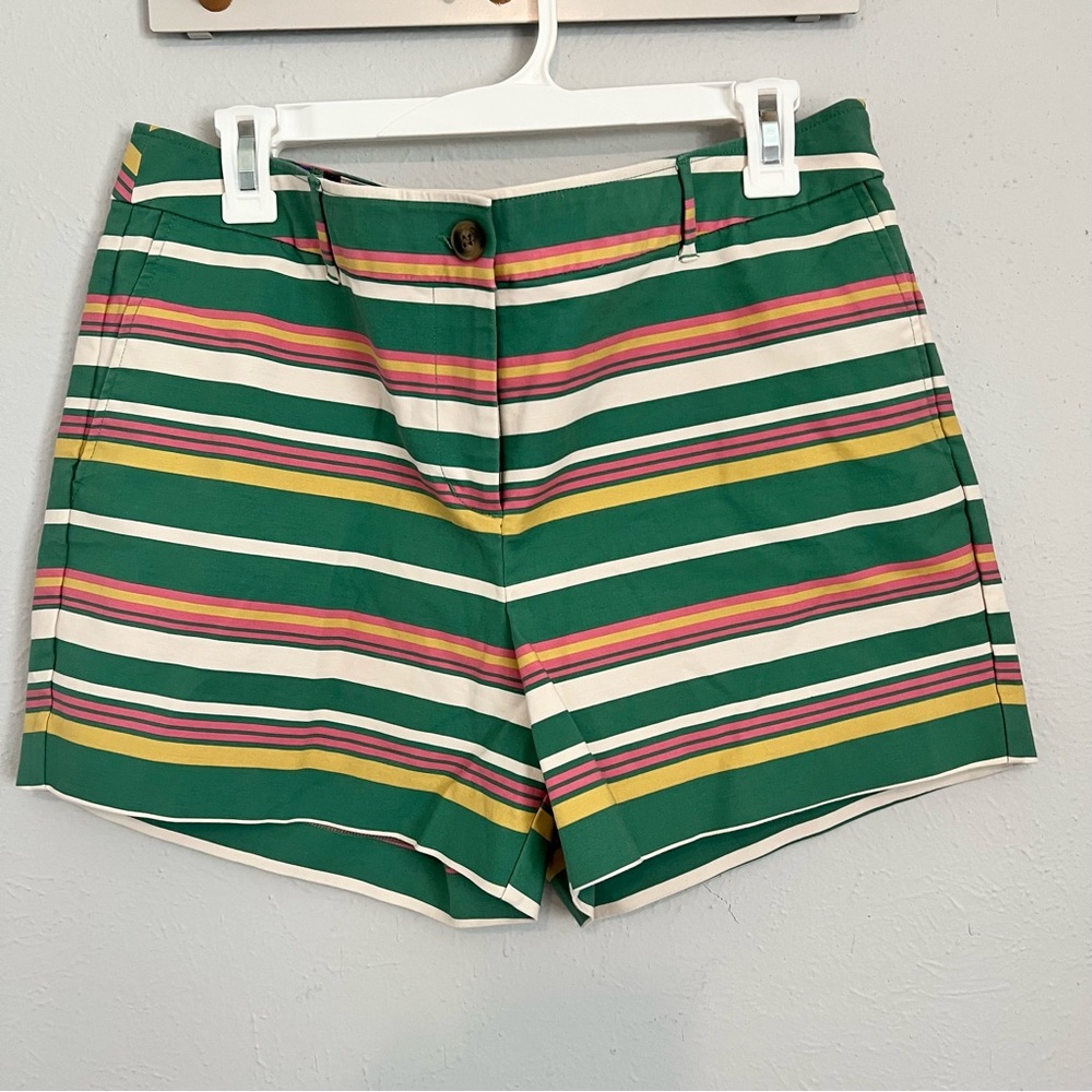 Boden Striped Women's Chino Shorts Sz 12